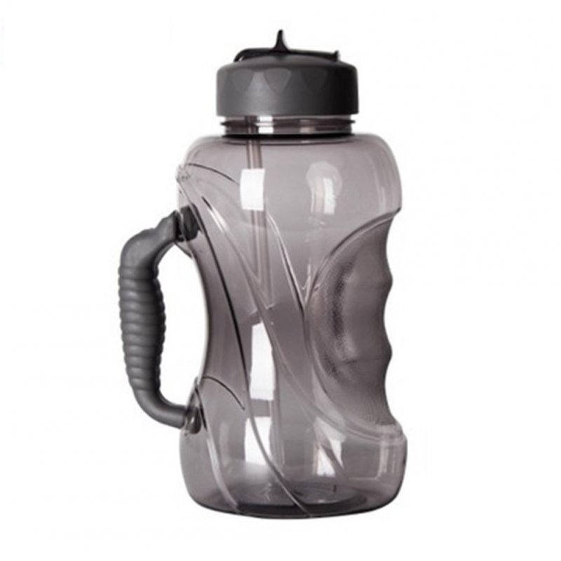 Outdoor Large Capacity Sports Bottle No Leaking 1.5L with Handle Water Bottle  black