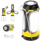 Outdoor Led Camping Light 6 Modes Portable Usb Rechargeable Long lasting Emergency Light Camping Lantern Yellow  rechargeable 