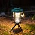 Outdoor Led Camping Light with Removable Handle Lamp Holder Dimming Rechargeable Tent Lamps Emergency Light Green