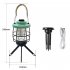 Outdoor Led Camping Light with Removable Handle Lamp Holder Dimming Rechargeable Tent Lamps Emergency Light Green