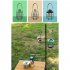 Outdoor Led Camping Light with Removable Handle Lamp Holder Dimming Rechargeable Tent Lamps Emergency Light Green
