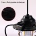 Outdoor Led Camping Light Usb Rechargeable Hanging Retro Tent Light For Garden Yard Patio Tree Decoration black