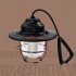 Outdoor Led Camping Light Usb Rechargeable Hanging Retro Tent Light For Garden Yard Patio Tree Decoration black