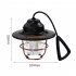 Outdoor Led Camping Light Usb Rechargeable Hanging Retro Tent Light For Garden Yard Patio Tree Decoration black