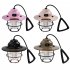 Outdoor Led Camping Light Usb Rechargeable Hanging Retro Tent Light For Garden Yard Patio Tree Decoration black