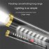 Outdoor Led Flashlight Waterproof Usb Rechargeable Intelligent Power Display Gold