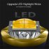 Outdoor Led Flashlight Waterproof Usb Rechargeable Intelligent Power Display Gold