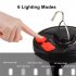 Outdoor Led Leaf Camping Lights 6 Modes 500 Lumens Usb Rechargeable Hanging Emergency Solar Flashlights B