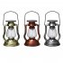 Outdoor Led Solar Lamp Retro Creative Kerosene Lamp Hanging Emergency Light for Picnic Red Copper Color