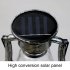 Outdoor Led Solar Lamp Retro Creative Kerosene Lamp Hanging Emergency Light for Picnic Silver