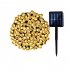 Outdoor Led Solar String Lights Waterproof 8 Modes Lamp For Room Garden Terrace Christmas Tree Decor Warm White 12 meters 100 lights