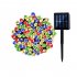 Outdoor Led Solar String Lights Waterproof 8 Modes Lamp For Room Garden Terrace Christmas Tree Decor colorful 12 meters 100 lights