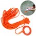 Outdoor Lifesaving Rope with Hand Ring Water Sports Throwing Rope Rescue Lifeline Orange