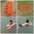 Outdoor Lifesaving Rope with Hand Ring Water Sports Throwing Rope Rescue Lifeline Orange