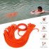 Outdoor Lifesaving Rope with Hand Ring Water Sports Throwing Rope Rescue Lifeline Orange
