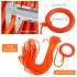 Outdoor Lifesaving Rope with Hand Ring Water Sports Throwing Rope Rescue Lifeline Orange