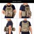 Outdoor Load Carrier Vest With Hydration Pocket Multi functional Adjustable Training Cs Modular Vest mud color one size