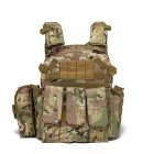 Outdoor Load Carrier Vest With Hydration Pocket Multi-functional Adjustable Training Cs Modular Vest CP camouflage_one size