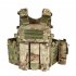 Outdoor Load Carrier Vest With Hydration Pocket Multi functional Adjustable Training Cs Modular Vest black one size