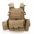 Outdoor Load Carrier Vest With Hydration Pocket Multi functional Adjustable Training Cs Modular Vest CP camouflage one size