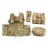 Outdoor Load Carrier Vest With Hydration Pocket Multi functional Adjustable Training Cs Modular Vest CP camouflage one size