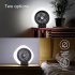 Outdoor Mini Fan With High brightness Led Lamp Portable Rechargeable Fan Camping Hiking Equipment black