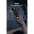 Outdoor Mini Flashlight Multifunctional Usb Rechargeable Strong Light Torch Car Self rescue Escape Hammer black