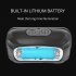 Outdoor Mini Led Headlight Portable Super Bright USB Charging Head mounted Flashlight Black Non inductive