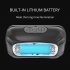 Outdoor Mini Led Headlight Portable Super Bright USB Charging Head mounted Flashlight Black Induction