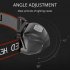 Outdoor Mini Led Headlight Portable Super Bright USB Charging Head mounted Flashlight Black Non inductive