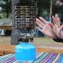 Outdoor Mini Portable Heating Stove Stainless Steel Camping Plug Heater As shown