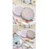 Outdoor Multi Function Wireless Charging Portable Led Vanity Mirror Make Up Accessories Pink