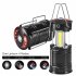 Outdoor Multifunctional Camping Light Portable Rechargeable Retractable Emergency Signal Light Chandelier Rechargeable Black