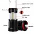 Outdoor Multifunctional Camping Light Portable Rechargeable Retractable Emergency Signal Light Chandelier Rechargeable Black