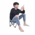 Outdoor Oxford Cloth Folding  Chair Armchair Portable Lightweight Tear resistant Waterproof Camping Fishing Leisure Beach Chair blue small