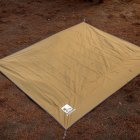 Outdoor Picnic Mat With Drawstring Bag Multifunctional Thickened 210d Oxford Cloth Beach Pad For Camping Hiking Khaki 240 x 210CM