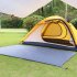 Outdoor Picnic Mat With Drawstring Bag Multifunctional Thickened 210d Oxford Cloth Beach Pad For Camping Hiking Khaki 240 x 210CM