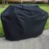 Outdoor Polyester BBQ Furniture Dust Black Cover black S  145x61x117cm
