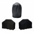 Outdoor Polyester BBQ Furniture Dust Black Cover black S  145x61x117cm