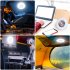 Outdoor Portable Camping Fan With Led Lantern 3 Speed Quiet Usb Rechargeable Mini Fan With Hanging Hook White
