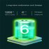 Outdoor Portable Folding Hanging Neck Fan 360 Degree 3 Levels Speeds Low Noise Usb Rechargeable Mini Fan 1200mAh  blue