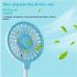 Outdoor Portable Folding Hanging Neck Fan 360 Degree 3 Levels Speeds Low Noise Usb Rechargeable Mini Fan 1200mAh  blue