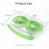 Outdoor Portable Folding Hanging Neck Fan 360 Degree 3 Levels Speeds Low Noise Usb Rechargeable Mini Fan 1200mAh  green