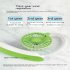 Outdoor Portable Folding Hanging Neck Fan 360 Degree 3 Levels Speeds Low Noise Usb Rechargeable Mini Fan 1200mAh  blue