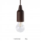 Outdoor Portable Led  Cable  Lamp With Wood Grain Lamp Holder 5v 1a 2w 70lm Various Shapes Camping Tent Christmas Atmosphere Lights Pull Wire Lights - Small Bulbs