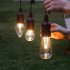 Outdoor Portable Led  Cable  Lamp With Wood Grain Lamp Holder 5v 1a 2w 70lm Various Shapes Camping Tent Christmas Atmosphere Lights Pull Wire Lamp   Slug