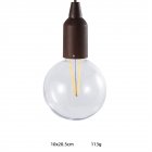 Outdoor Portable Led  Cable  Lamp With Wood Grain Lamp Holder 5v 1a 2w 70lm Various Shapes Camping Tent Christmas Atmosphere Lights Pull Wire Light - Big Ball
