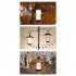 Outdoor Portable Led Camping Lantern Usb Type c Rechargeable Flashlight Emergency Light Black Walnut Color