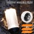 Outdoor Portable Led Camping Lantern Usb Type c Rechargeable Multi function Flashlight Emergency Light Black S Pole