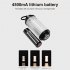 Outdoor Portable Led Camping Lantern Usb Type c Rechargeable Flashlight Emergency Light Black Walnut Color